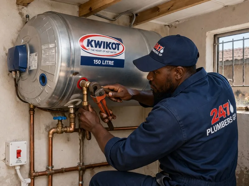247 Plumbers GP geyser repair technician